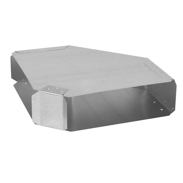 3-1/4 in. D X 3-1/4 in. D 90 deg Galvanized Steel Wall Stack Elbow, Imperial Mfg, Mfr#: GV0092-C