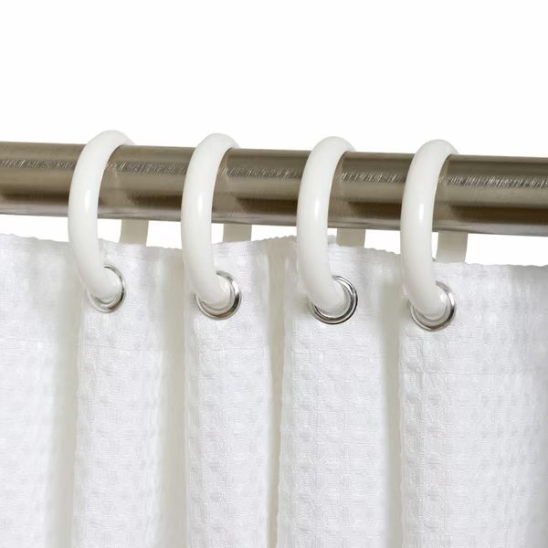 SHOWER RING WHT 12PK, Zenna Home, Mfr#: SSR01WW
