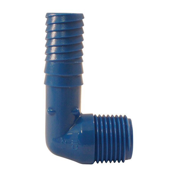 IRRIGATION 90DELBW 1/2""M, Blue Twister, Mfr#: ABTME12