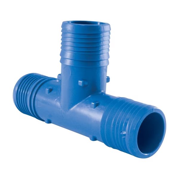 Irrigation Tee 1/2, Blue Twister, Mfr#: ABTT12