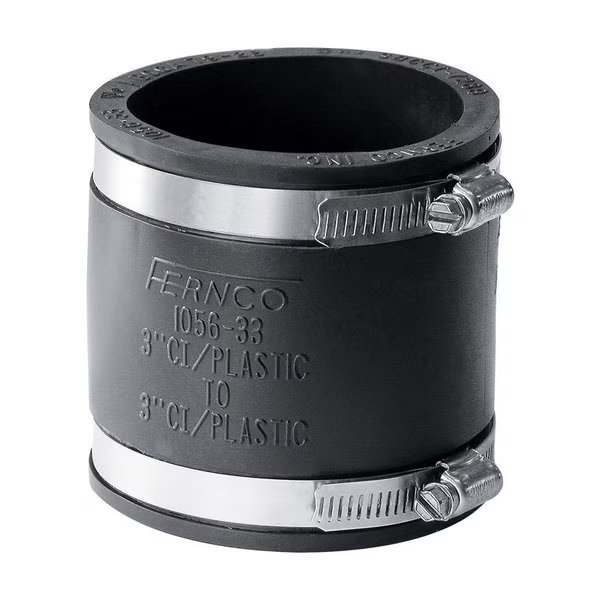 DWV FLEX COUPLING 3""X3"", Fernco, Mfr#: P1056-33