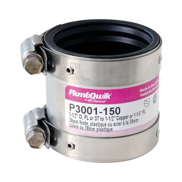 COUPLING 1-1/2"" HUB, Fernco, Mfr#: P3001-150