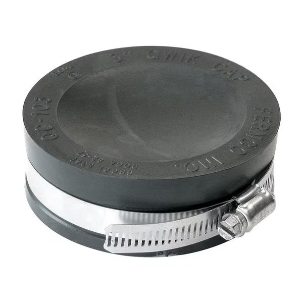 DWV PVC CAP FLEX 3"", Fernco, Mfr#: PQC-103