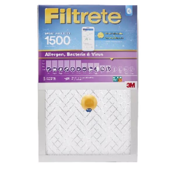 16 in. W X 20 in. H X 1 in. D Fiberglass 12 MERV Smart Air Filter, Filtrete, Mfr#: S-2000-4