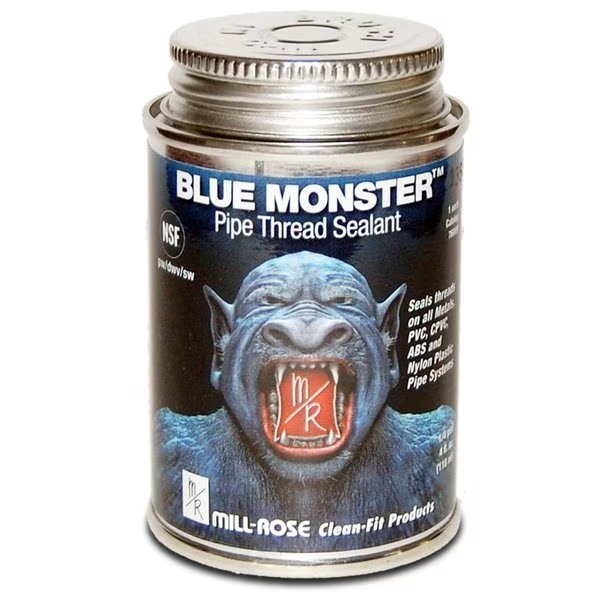 Pipe Thread Seal 4Oz Blu, Blue Monster, Mfr#: 76009