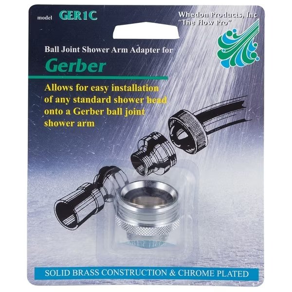 Shower Arm Adptr Gerber, Whedon, Mfr#: GER1C