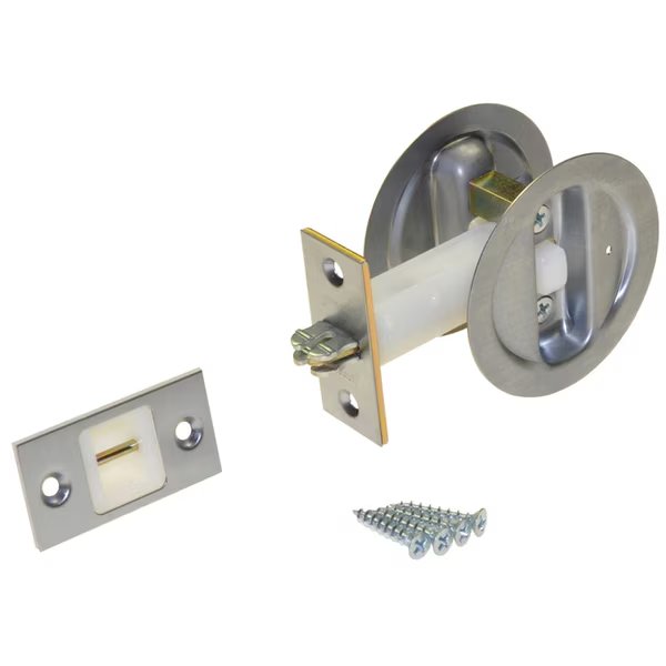 Pocket Door Privacy Lock, Johnson Hardware, Mfr#: 152115P1