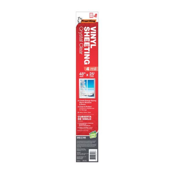 VINYLSHEET 48""X25'X4M CC, Frost King, Mfr#: V4825/4A