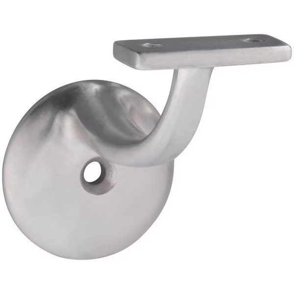 Silver Stainless Steel Handrail Bracket 250 lb, National Hardware, Mfr#: N348-953