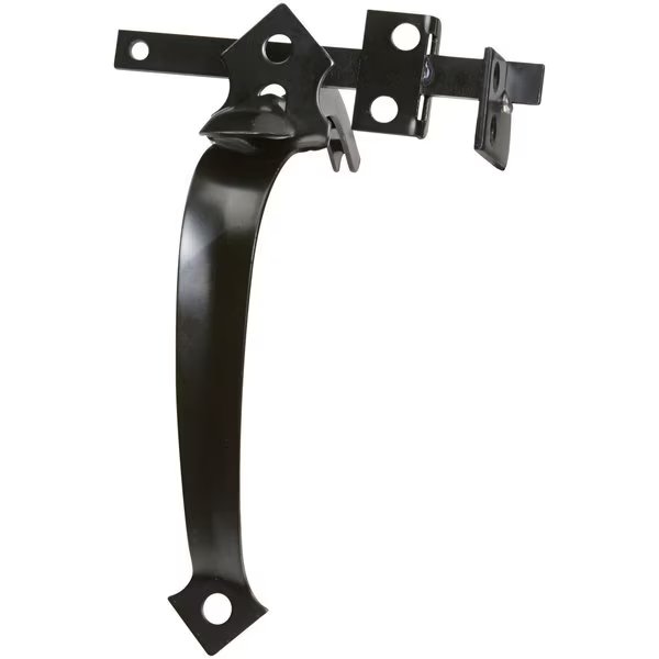 1.37 in. H Black Steel Thumb Gate Latch, National Hardware, Mfr#: N101-451
