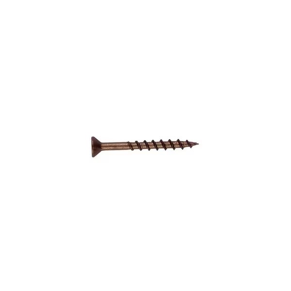 Wood Screw, #6, 2 in, Zinc Yellow Bugle Head Phillips Drive, 128 PK, Grip-Rite, Mfr#: 2GS1