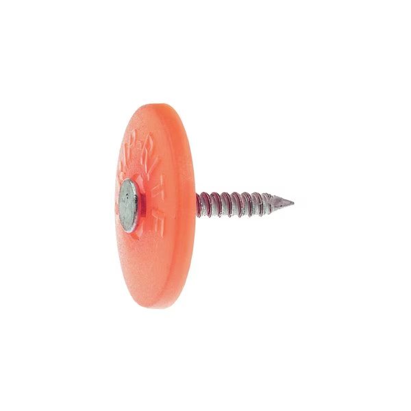 No. 12 2 in. Cap Bright Plastic/Steel Nail Full Round Head 1 lb, Grip-Rite, Mfr#: 2PRCAP1