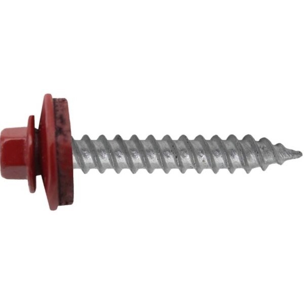 Hex Head Cap Screw, Zinc Plated Steel, 1 in L, 115 PK, Grip-Rite, Mfr#: NHWNW91001RED