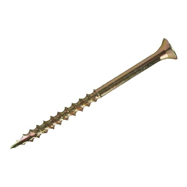Wood Screw, #8, 1-3/4 in, Zinc Yellow Flat Head Torx Drive, Grip-Rite, Mfr#: 134GCS5