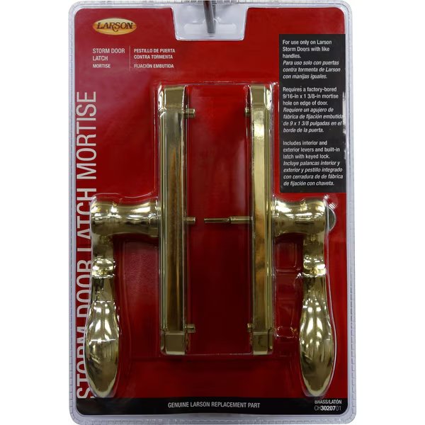 LATCH STRM DR MORTIS GLD, Larson, Mfr#: CH3020701