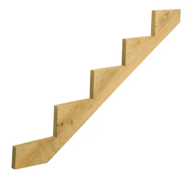 1.5 in. X 11.25 in. W X 5 ft. L Southern Yellow Pine Stair Stringer #2/BTR Grade, Prowood, Mfr#: 279714