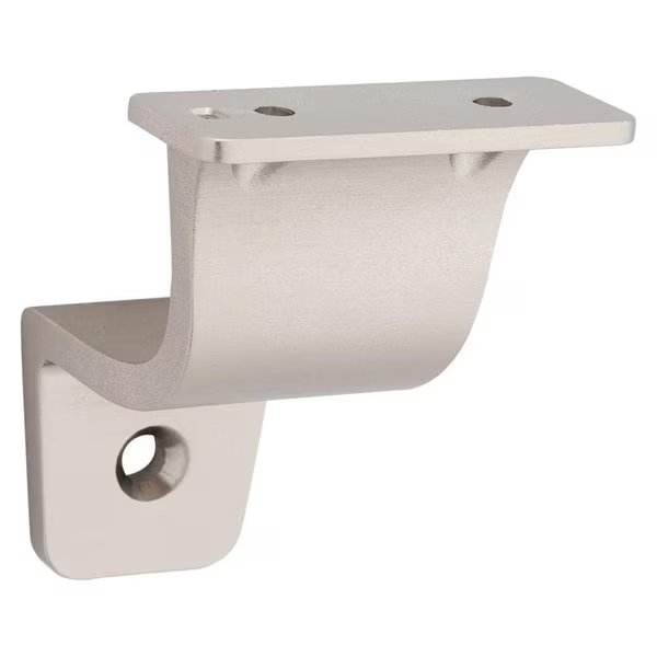 Cooper Silver Zinc Handrail Bracket 3 in. L 200 lb, National Hardware, Mfr#: N830-520