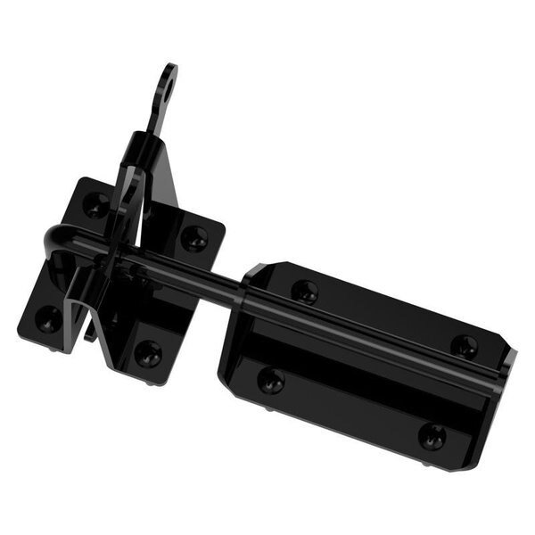 7.57 in. L Black Steel Gate Latch 1 pk, National Hardware, Mfr#: N166-015