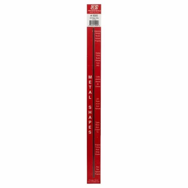 MUSIC WIRE STEEL .025in. 4PK, K&S Precision Metals, Mfr#: 5005