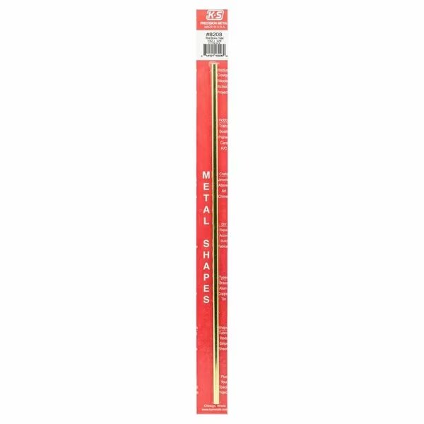 BRAS TUBE ROUND 12X7/32in., K&S Precision Metals, Mfr#: 8208