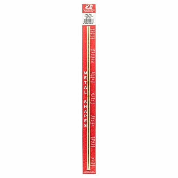 BRAS TUBE ROUND 12X1/4in., K&S Precision Metals, Mfr#: 8209