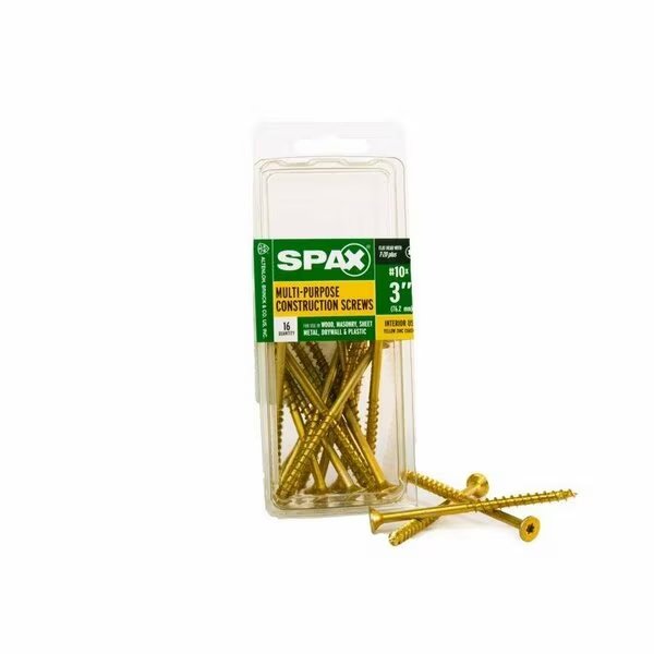 CONSTR SCREW FLAT #10X3in., Spax, Mfr#: 4191020500752