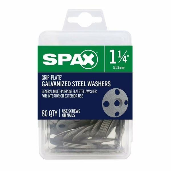 FLAT WASHER 1-1/4in. 80PK, Spax, Mfr#: 5019500312508