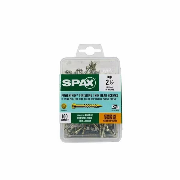 CONSTRUTN SCREW #8X2-1/2in., Spax, Mfr#: 42318704006068