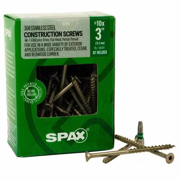 CONST SCREW SS 3in. 1LB, Spax, Mfr#: 4197000500754