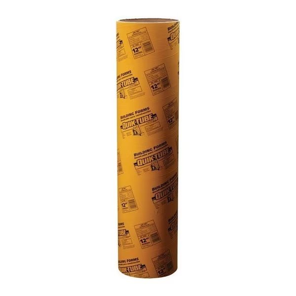 Quik-Tube Cardboard Concrete Building Form Tube 12 in. W X 4 ft. L, Quikrete, Mfr#: 6922-03