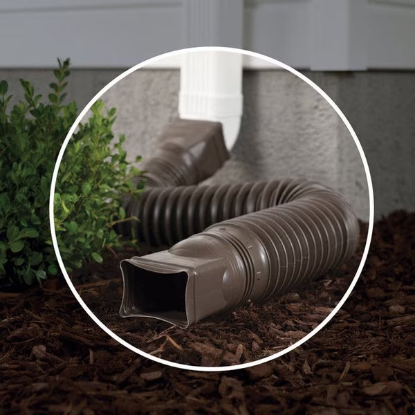 DWNSPOUT EXTNSN BRN 55""L, Amerimax Home Products, Mfr#: 85019