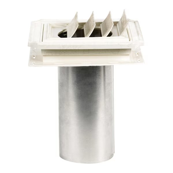 VENT EXHAUST WHT 7""X7.9"", Builders Edge, Mfr#: 140037079117