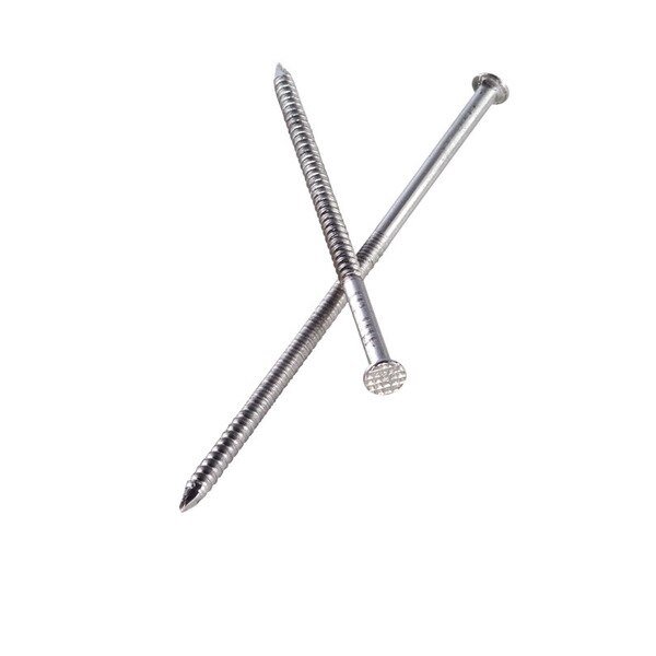 Roofing Nail, 2-1/2 in L, 8D, Stainless Steel, Swan Secure, Mfr#: S8SND1