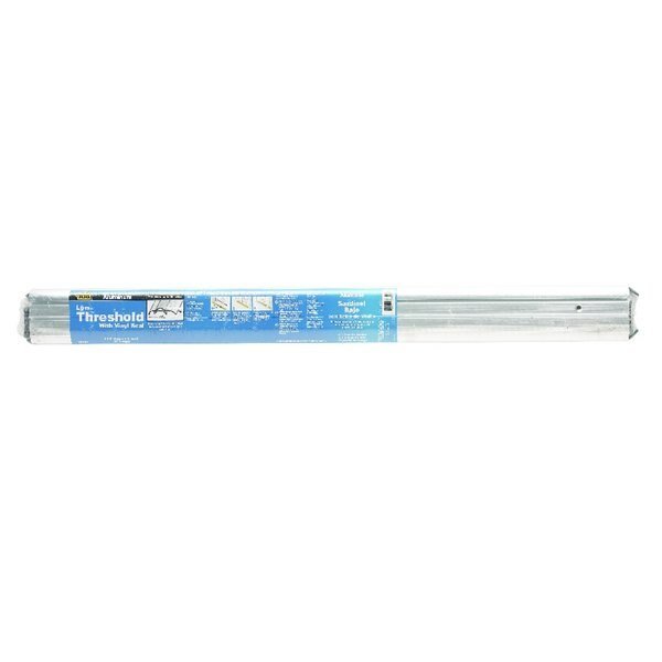 M-D 3-3/8 in. W X 36 in. L Mill Aluminum High Bumper Threshold, Tower Sealants, Mfr#: 08383
