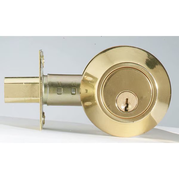DEADBOLT SINGLE  PB, Home Plus, Mfr#: LA2130