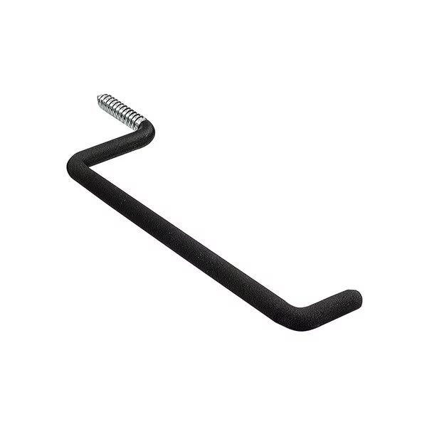 7 in. L Vinyl Coated Black Steel Large Ladder Hook 50 lb. cap., Crawford, Mfr#: SH11-25