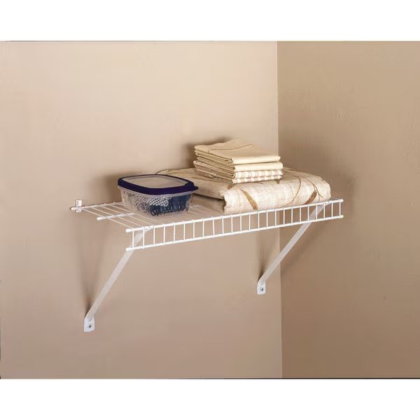 WIRE SHELF 24""X12"" WHT, Rubbermaid, Mfr#: 5210RM