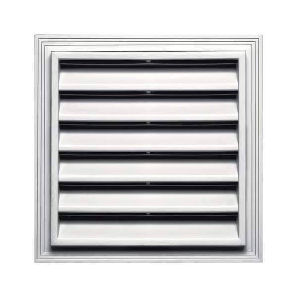 VENT GABLE 12X12"" WHITE, Builders Edge, Mfr#: 120051212117