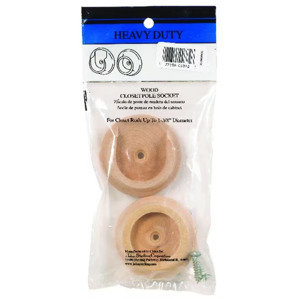 Pro 1-3/8 in. L X 1-3/8 in. D Brass Wood Rod Socket, John Sterling, Mfr#: RP-0038-HD25