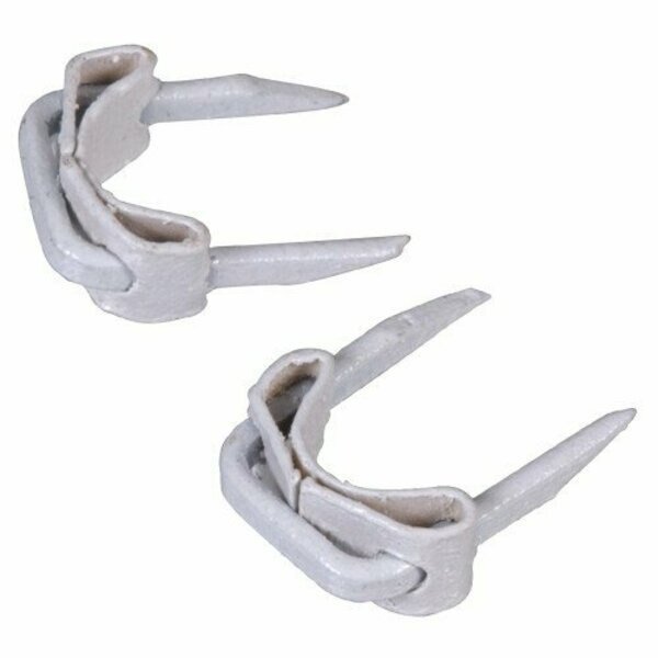 No. 10 X 1/2 in. W X 1/2 in. L White Steel Insulated Staples 10 Ga. 15 lb, 6PK, Hillman, Mfr#: 122653