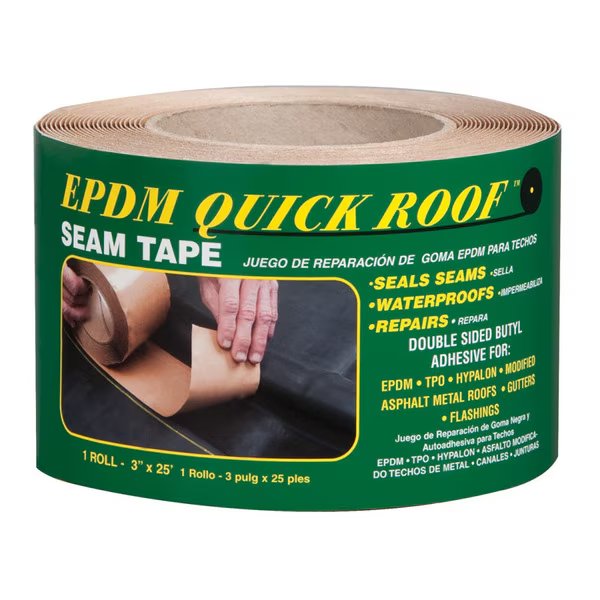 ROOF SEAM TAPE 3""X25', Quick Roof, Mfr#: BST325