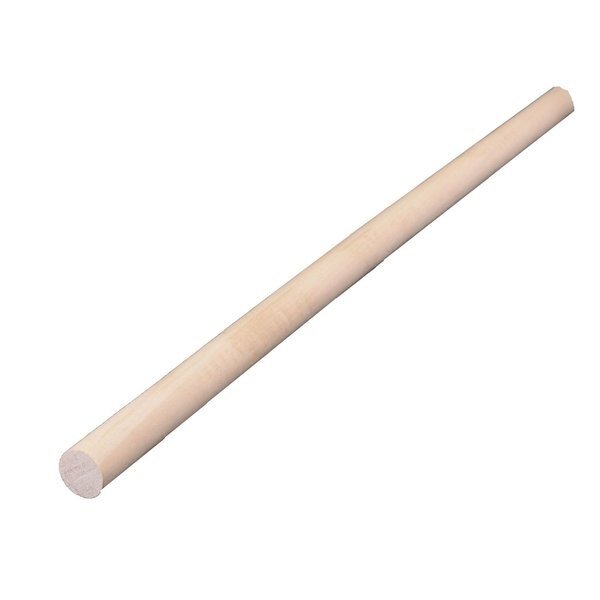 Round Ramin Hardwood Dowel 5/8 in. D X 36 in. L 15 pk Gray, 15PK, Alexandria Moulding, Mfr#: 02558-R0036C1