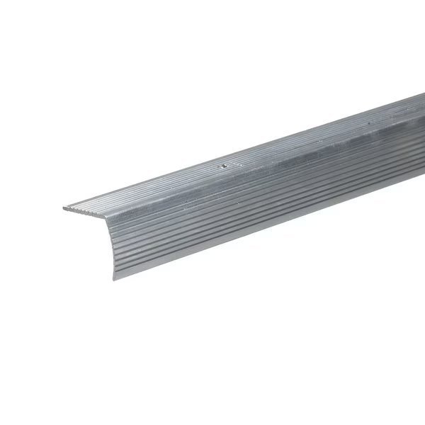 1.12 in. W X 72 in. L Satin Silver Aluminum Stair Edging, Frost King, Mfr#: H4128FS6