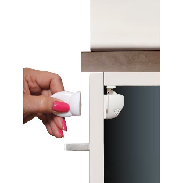 ADHESIVE MAG LOCK 4PK WT, Dreambaby, Mfr#: L855A