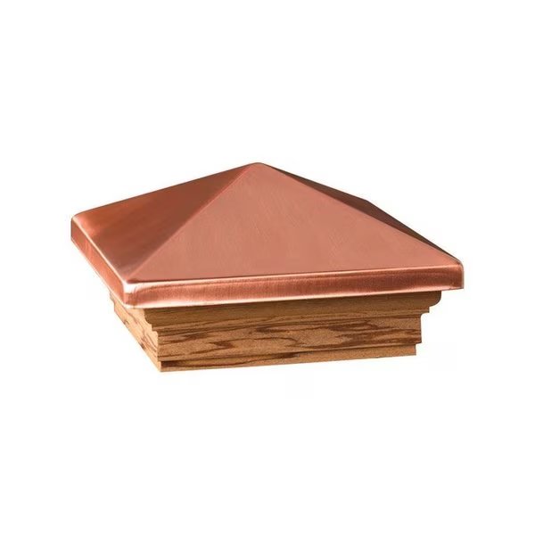 3 in. H X 6 in. W X 6 ft. L Copper Wood Post Cap, Deckorators, Mfr#: 72227