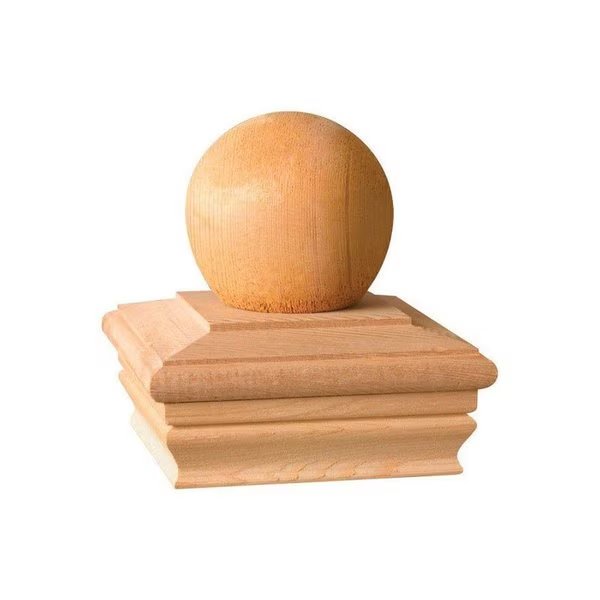 5.5 in. H X 4 in. W Brown Wood Post Cap, Deckorators, Mfr#: 72291