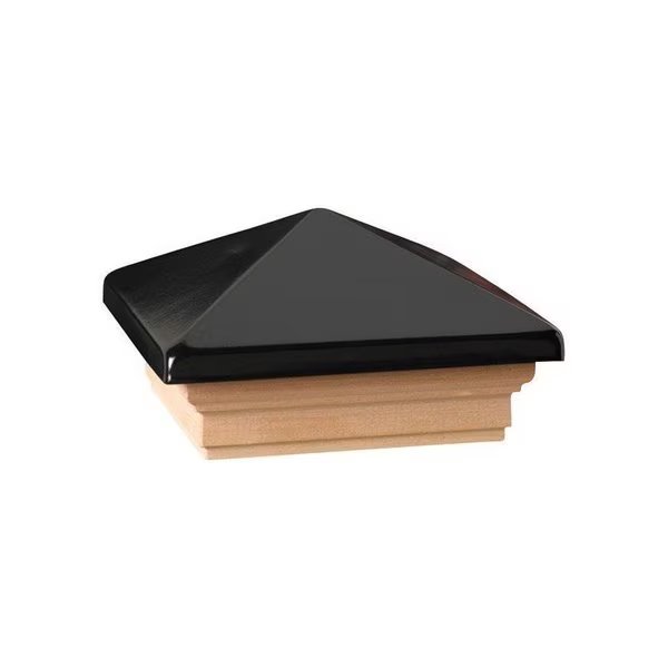 3 in. H X 4 in. W Black Wood Post Cap, Deckorators, Mfr#: 72396