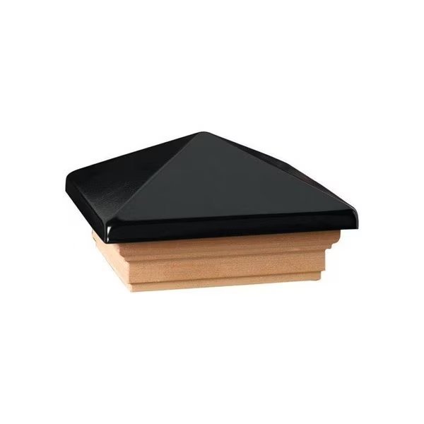 3 in. H X 4 in. W Black Wood Post Cap, Deckorators, Mfr#: 73520