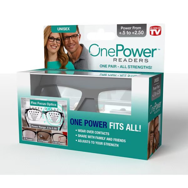 Readers 1-Power Blk, As Seen On Tv, Mfr#: PR-RB4