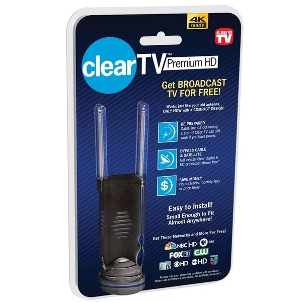 INDOOR ANTENNA BLACK 1PK, As Seen On Tv, Mfr#: CTV-MINI